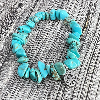 turquoise charm bracelet