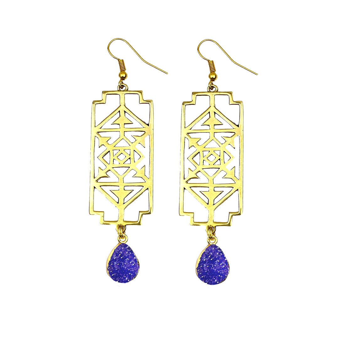 Royal Rise Up Druzy Earrings