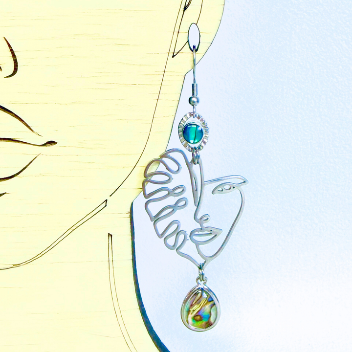 Zenobia Earrings - Abalone
