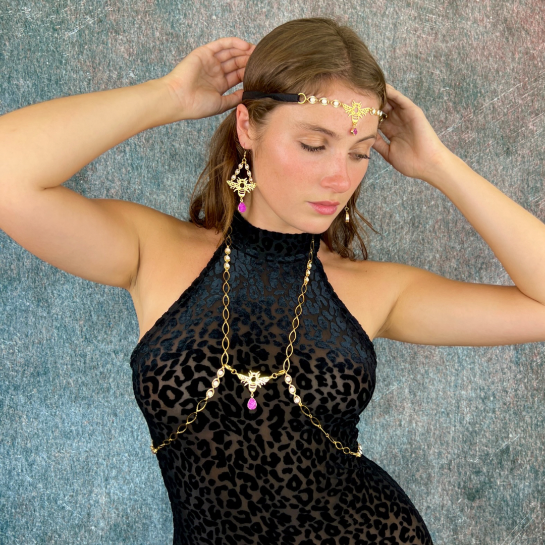 adjustable body chain jewelry