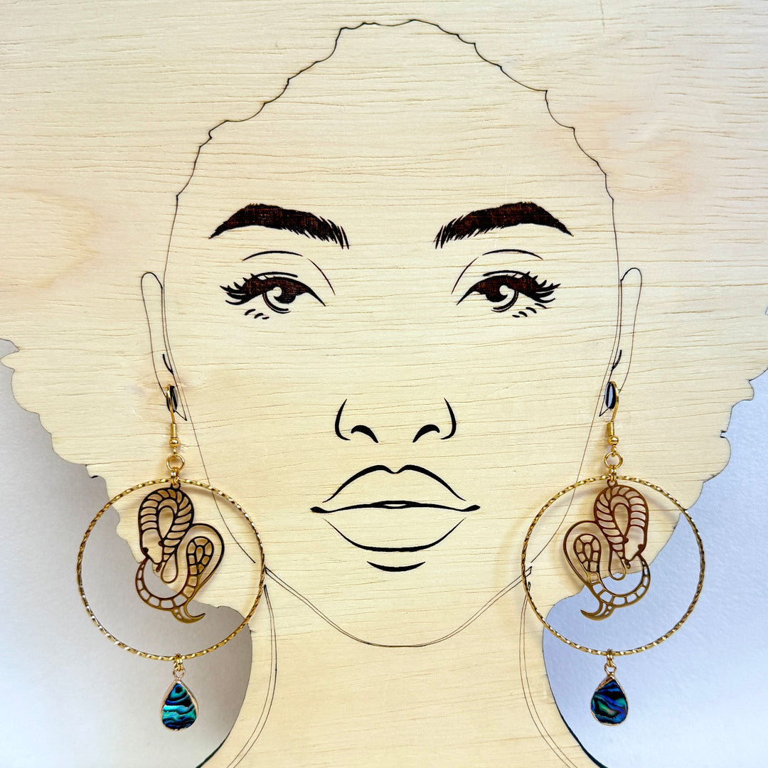 Selene Earrings - Abalone