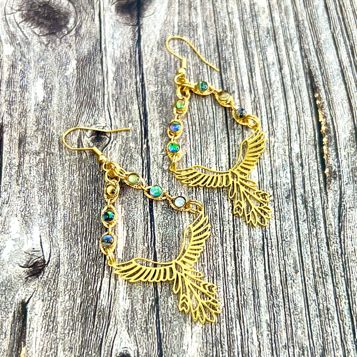 Phoenix Rising Shell Earrings