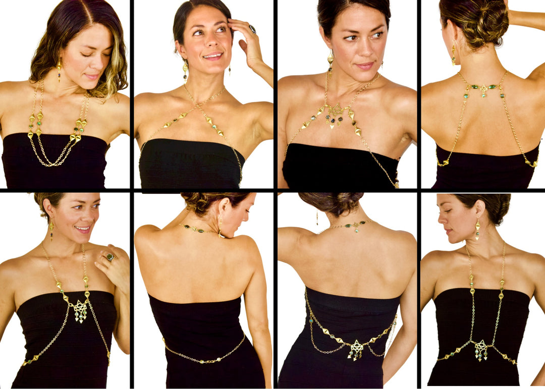 Gold Abalone Queen Body Chain