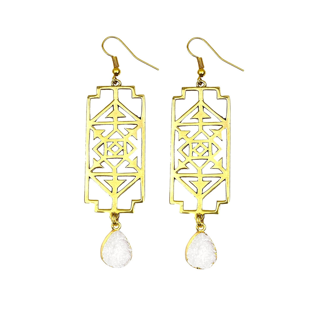 Chiffon Rise Up Druzy Earrings