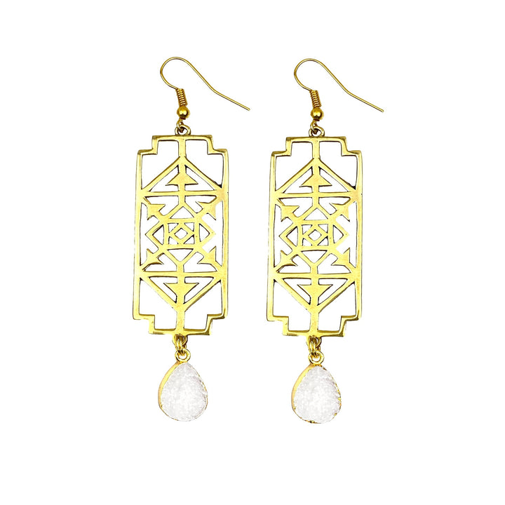 Chiffon Rise Up Druzy Earrings