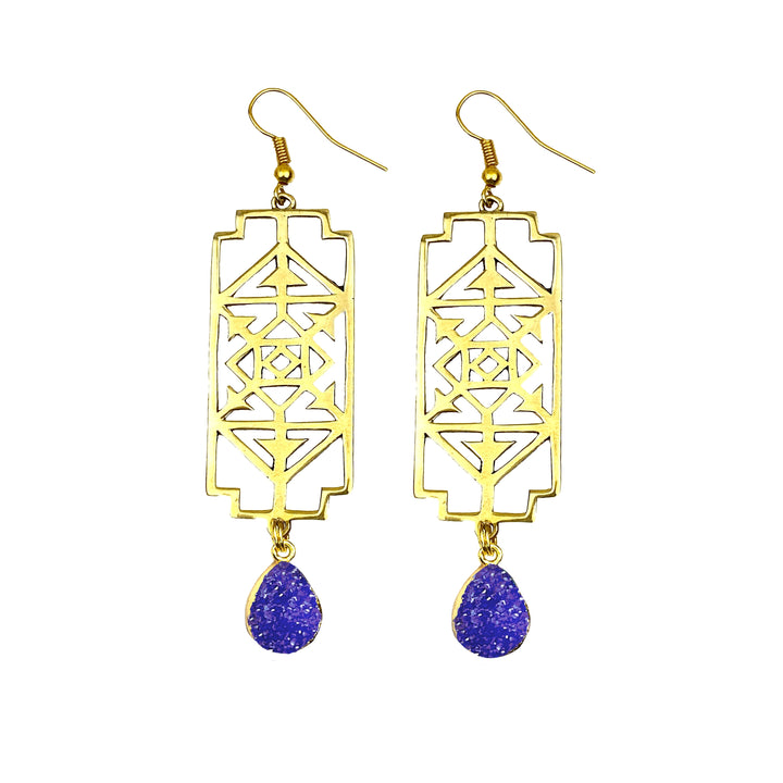 Royal Rise Up Druzy Earrings