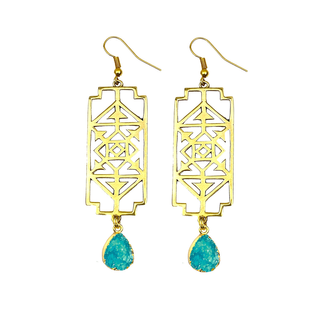 Jungle Rise Up Druzy Earrings