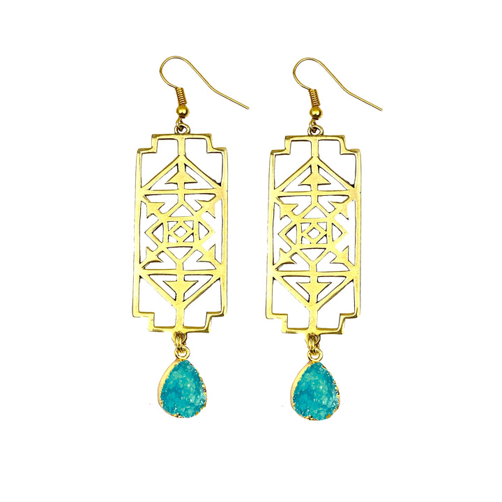 Jungle Rise Up Druzy Earrings