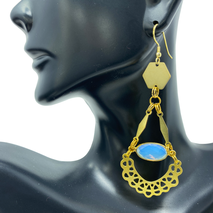 Hadar Opalite Earrings - yayahdesigns