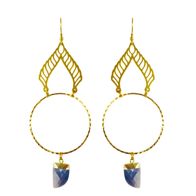 Onyx Albali Hoop Earrings