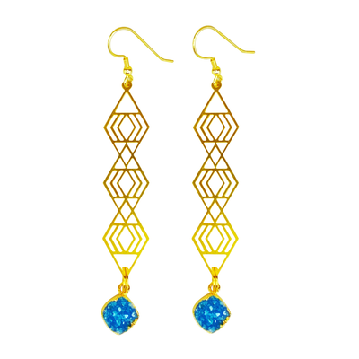 Tiered Maze Diamond Earrings - yayahdesigns