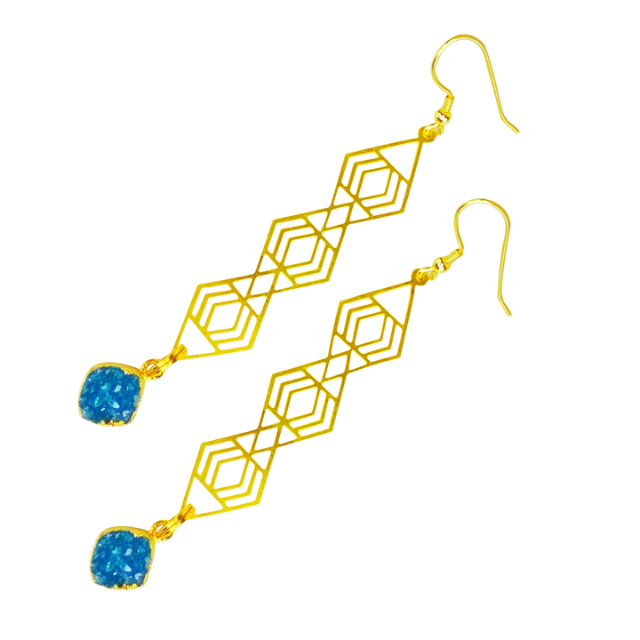 Tiered Maze Diamond Earrings - yayahdesigns