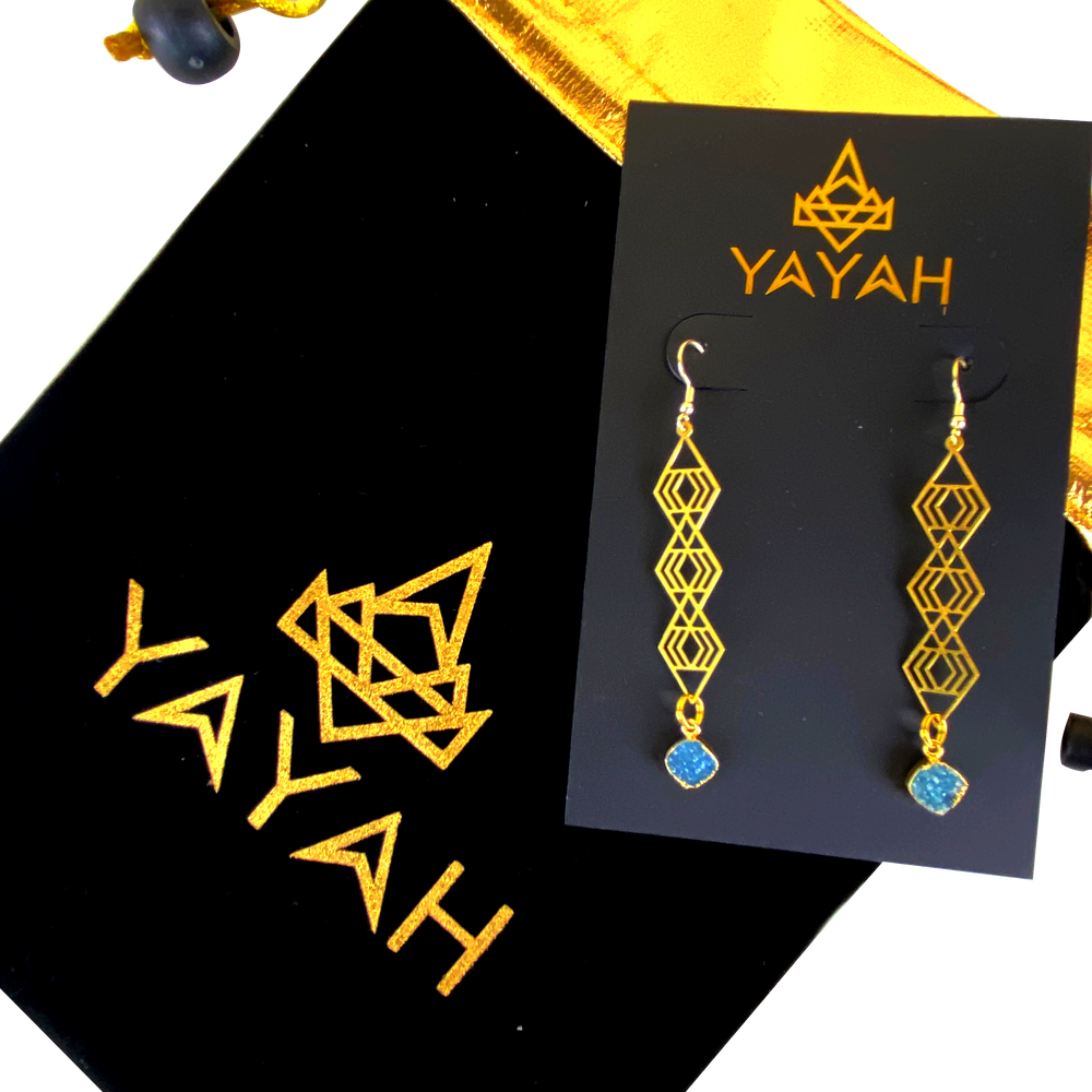 Tiered Maze Diamond Earrings - yayahdesigns