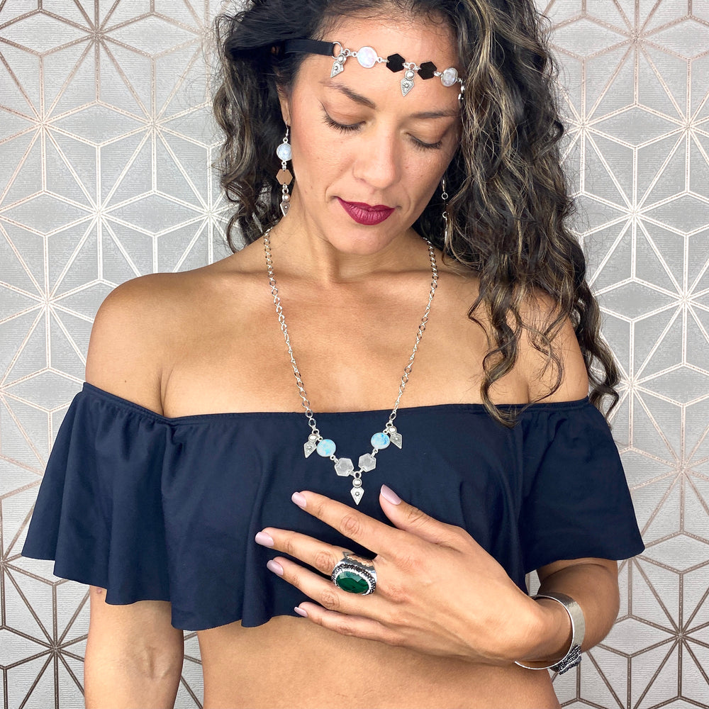 Silver Craz Necklace