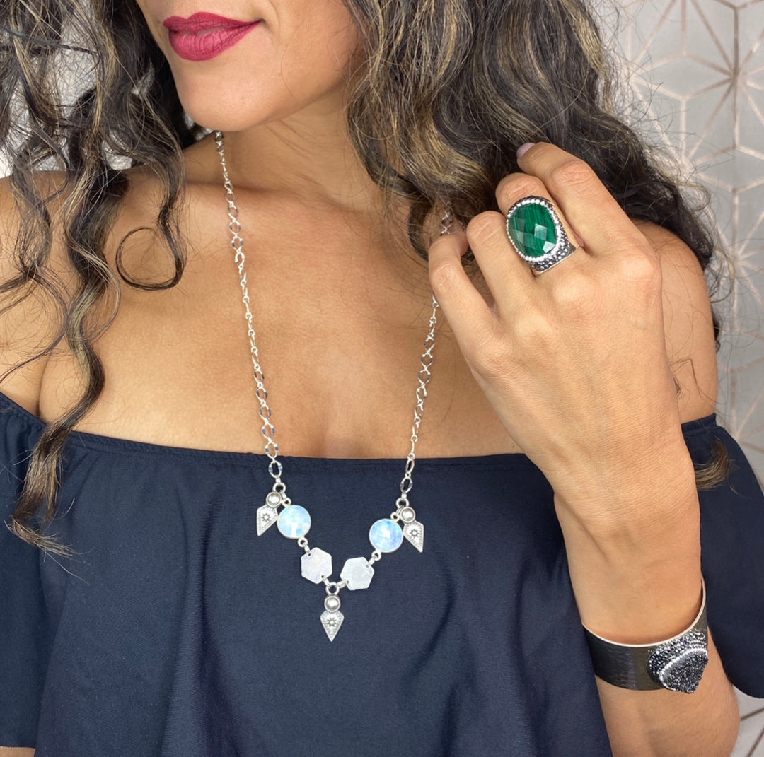 Silver Craz Necklace