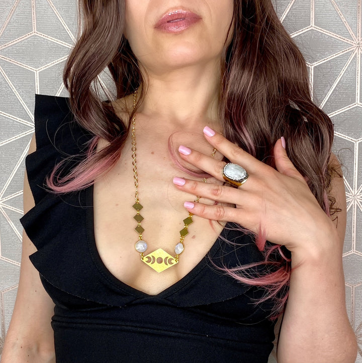 Capella Moonstone Necklace