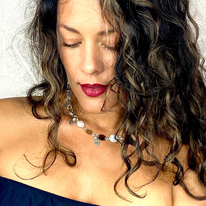 Silver Craz Necklace