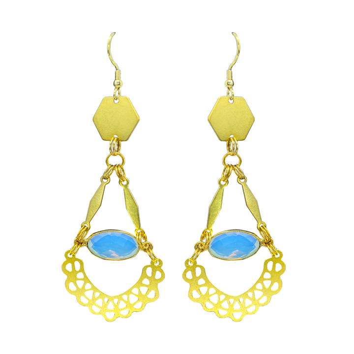 Hadar Opalite Earrings - yayahdesigns