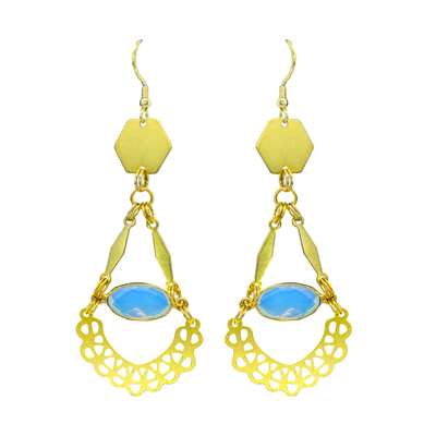 Hadar Opalite Earrings - yayahdesigns