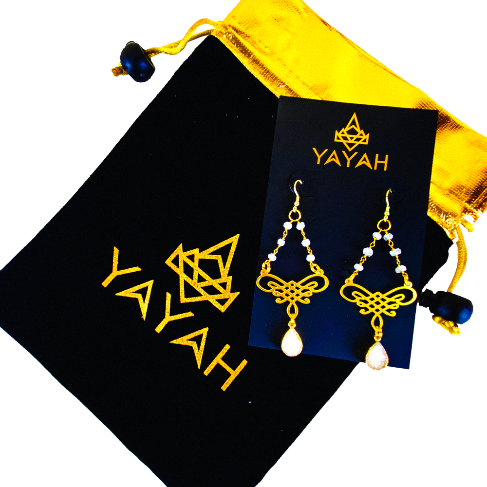 Tibetan Endless Knot Earrings - yayahdesigns