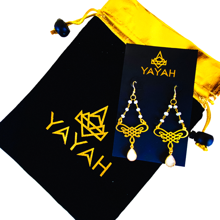 Tibetan Endless Knot Earrings - yayahdesigns