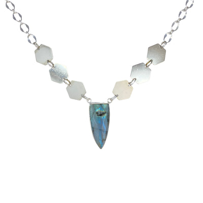 SIlver Auva Labradorite Necklace