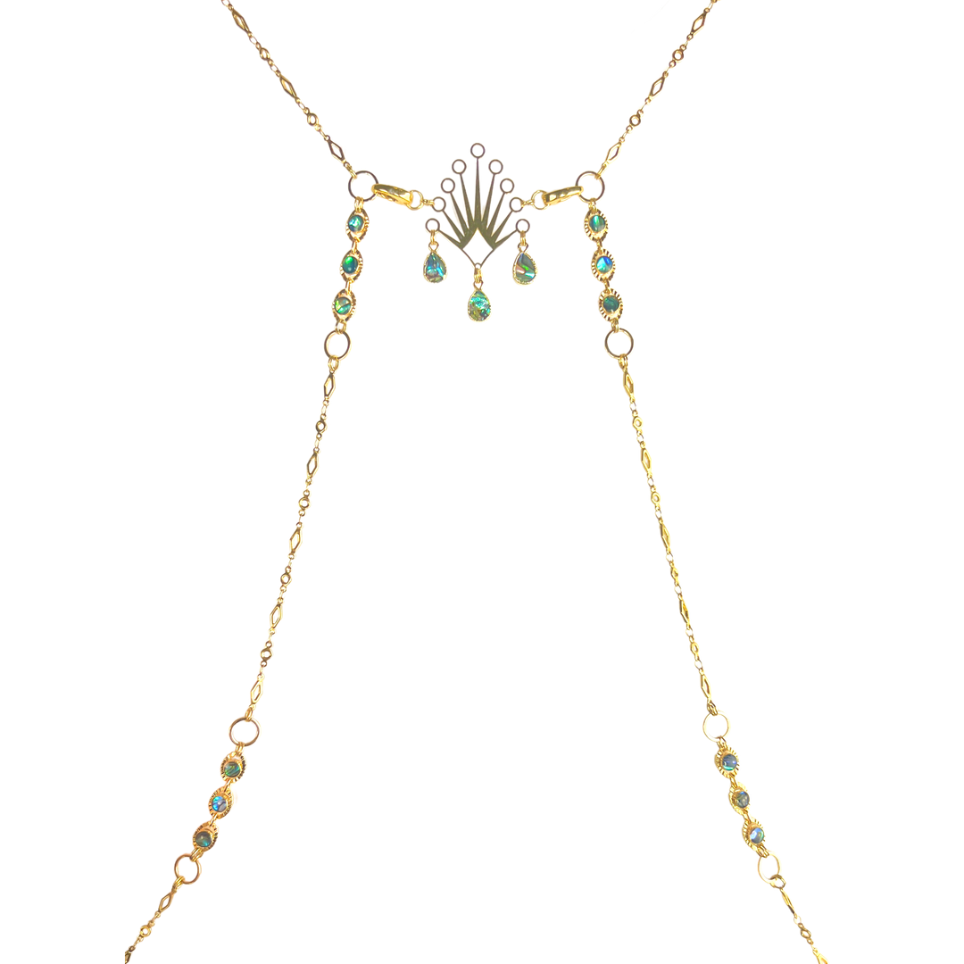 Gold Abalone Queen Body Chain
