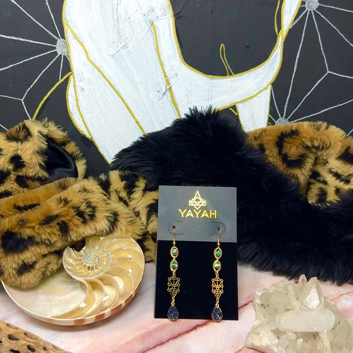 Mini Sefirot Shell Earrings