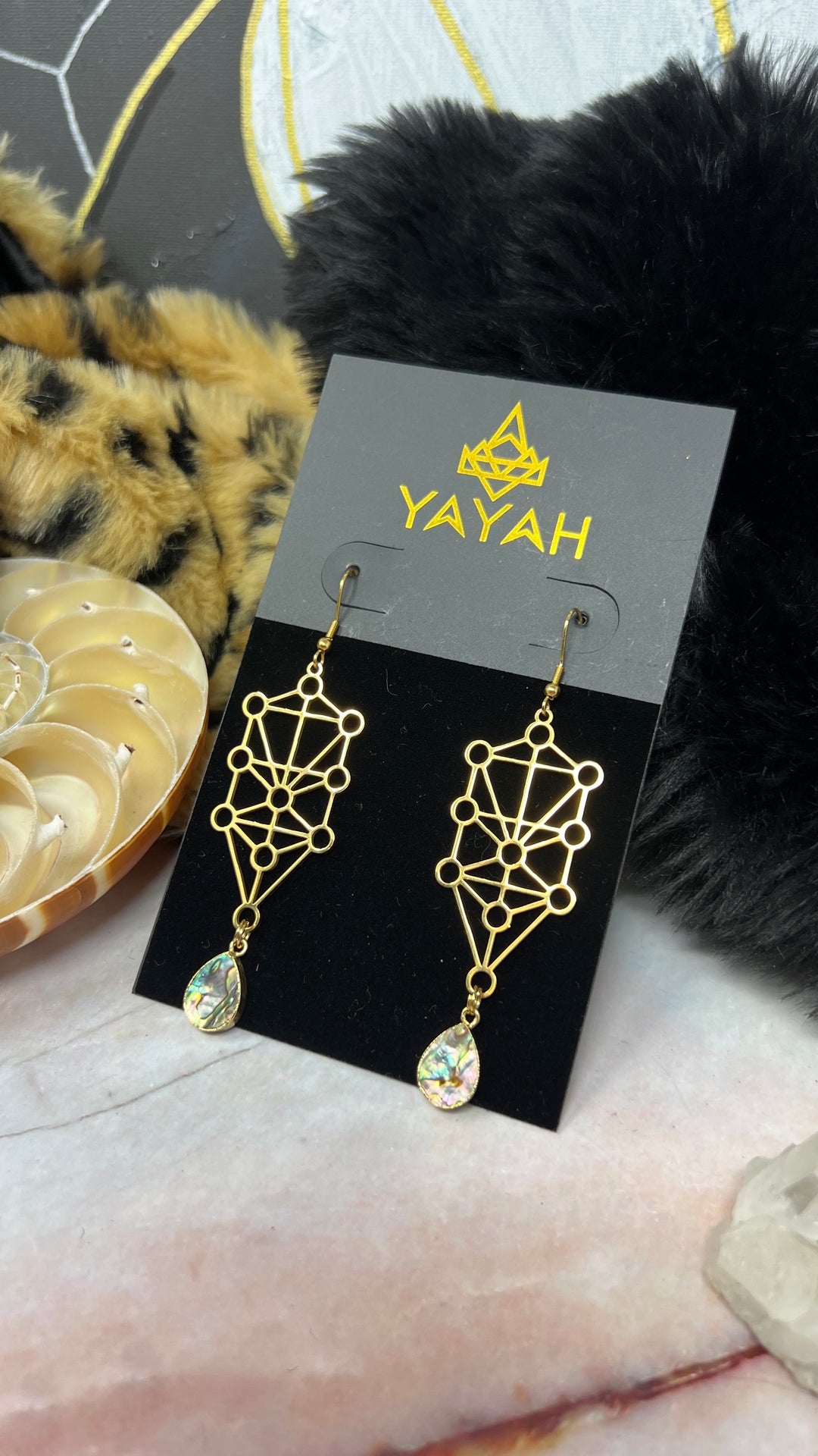 Shell Grand Sefirot Earrings