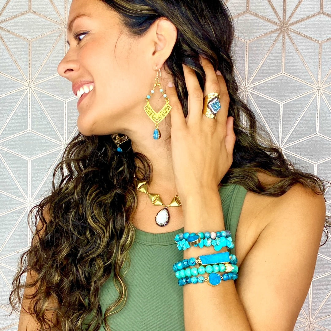 lightweight beaded earrings