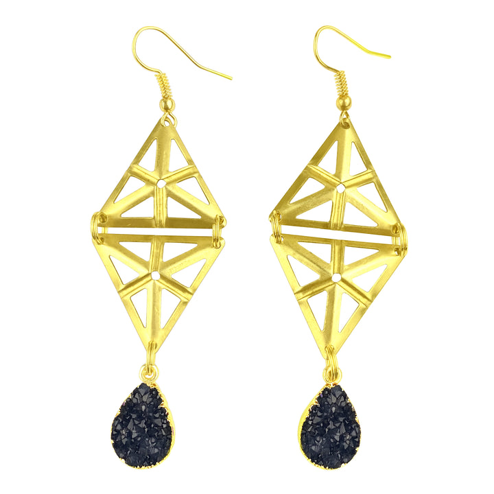 Raven Druzy Mirage Earrings