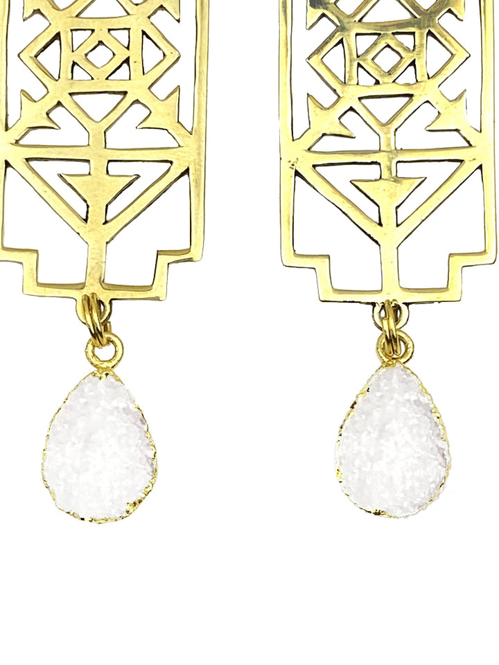 Chiffon Rise Up Druzy Earrings
