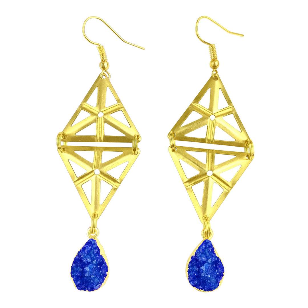 Azure Druzy Mirage Earrings