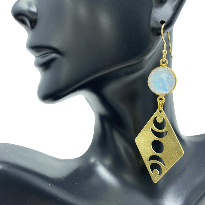 Capella Moonstone Earrings