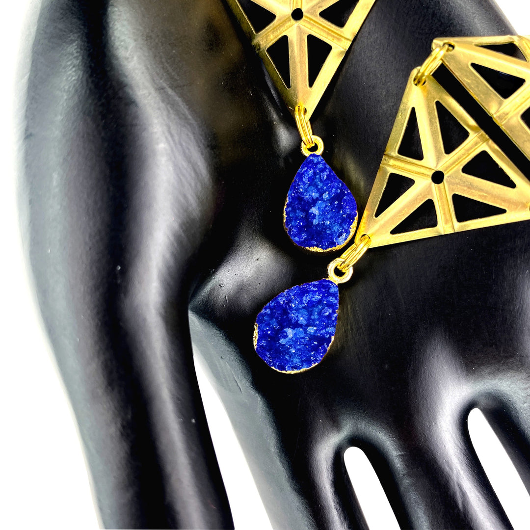 Azure Druzy Mirage Earrings
