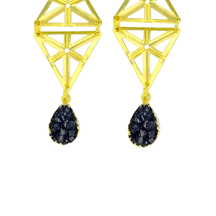 Raven Druzy Mirage Earrings