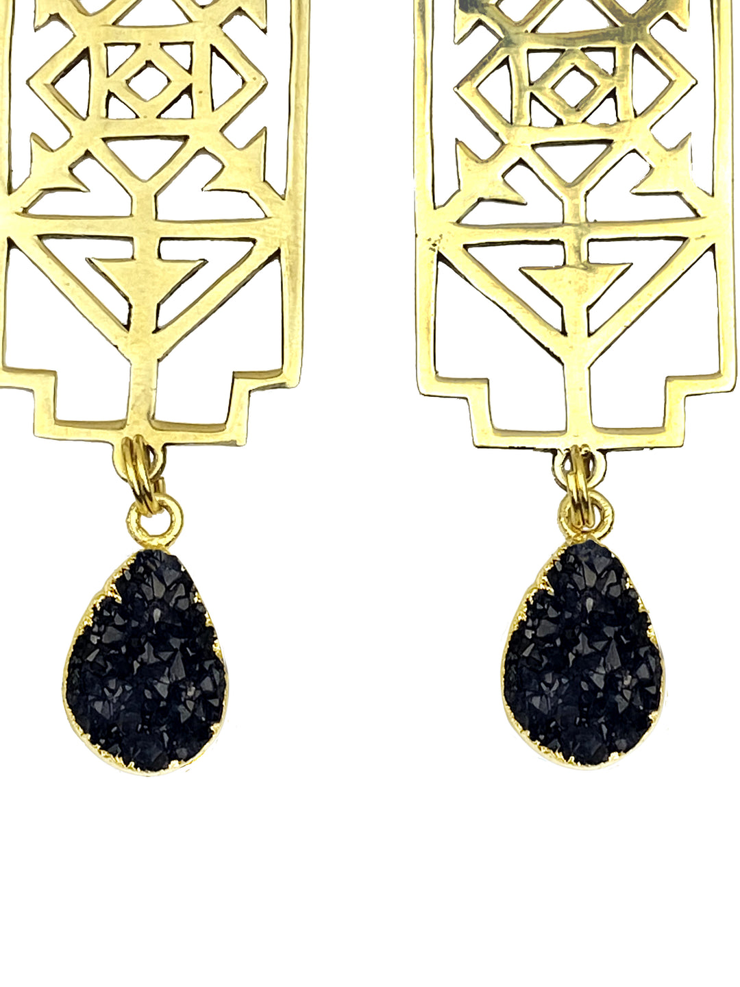 Raven Rise Up Druzy Earrings